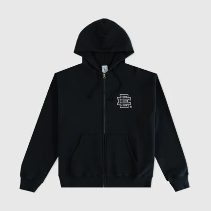 EE® Basic Zip Up Hoodie Black