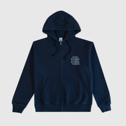 EE® Basic Zip Up Neay Blue Hoodie